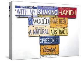 Warhol Shaking Hand-Gregory Constantine-Stretched Canvas