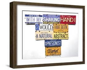 Warhol Shaking Hand-Gregory Constantine-Framed Giclee Print