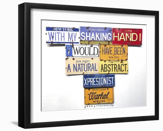 Warhol Shaking Hand-Gregory Constantine-Framed Giclee Print