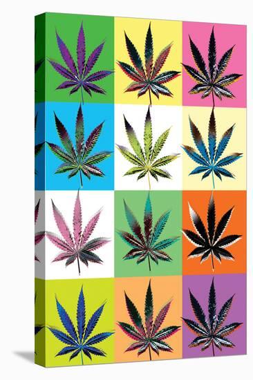 Warhol Weed-null-Stretched Canvas