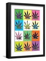 Warhol Weed-null-Framed Art Print