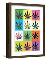 Warhol Weed-null-Framed Art Print