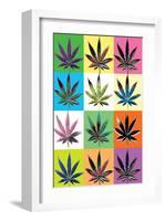 Warhol Weed-null-Framed Art Print