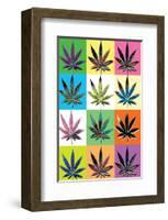Warhol Weed-null-Framed Art Print