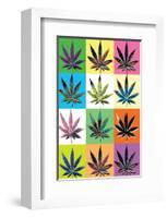 Warhol Weed-null-Framed Art Print