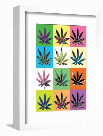 Warhol Weed-null-Framed Art Print