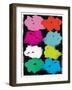 Warhole Flowers (mixed media)-Jenny Frean-Framed Giclee Print