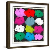 Warhole Flowers-Jenny Frean-Framed Giclee Print