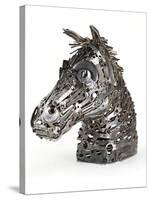 Warhorse (Metal, Spanners, Tools and Found Objects)-Lawrie Simonson-Stretched Canvas