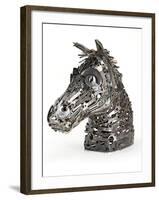 Warhorse (Metal, Spanners, Tools and Found Objects)-Lawrie Simonson-Framed Photographic Print