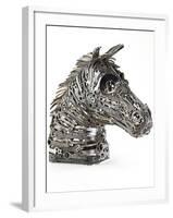 Warhorse (Metal, Spanners, Tools and Found Objects)-Lawrie Simonson-Framed Photographic Print