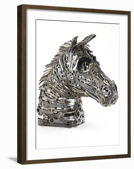 Warhorse (Metal, Spanners, Tools and Found Objects)-Lawrie Simonson-Framed Photographic Print