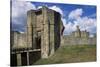 Warkworth Castle Entrance, Northumberland, England, 13th Century-null-Stretched Canvas