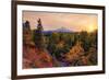 Warm Autumn Evening, Outside Hood River, Mount Hood, Oregon-Vincent James-Framed Photographic Print