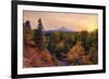 Warm Autumn Evening, Outside Hood River, Mount Hood, Oregon-Vincent James-Framed Photographic Print