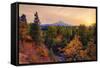 Warm Autumn Evening, Outside Hood River, Mount Hood, Oregon-Vincent James-Framed Stretched Canvas