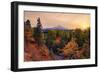 Warm Autumn Evening, Outside Hood River, Mount Hood, Oregon-Vincent James-Framed Premium Photographic Print