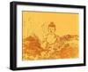 Warm Buddha-Magda van der Kleij-Framed Art Print