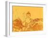 Warm Buddha-Magda van der Kleij-Framed Art Print