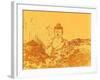 Warm Buddha-Magda van der Kleij-Framed Art Print