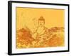 Warm Buddha-Magda van der Kleij-Framed Art Print