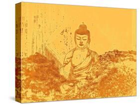 Warm Buddha-Magda van der Kleij-Stretched Canvas