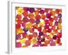 Warm Colors Abstract Flowing Paint Pattern 2-Amy Vangsgard-Framed Giclee Print