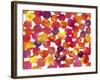 Warm Colors Abstract Flowing Paint Pattern 2-Amy Vangsgard-Framed Giclee Print