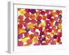 Warm Colors Abstract Flowing Paint Pattern 2-Amy Vangsgard-Framed Giclee Print