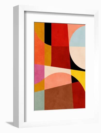 Warm Colors Bauhaus Geometry2-Ana Rut Bre-Framed Photographic Print