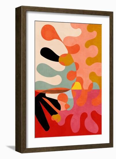 Warm Colors Bauhaus Geometry5-Ana Rut Bre-Framed Giclee Print