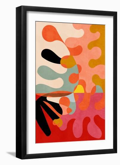 Warm Colors Bauhaus Geometry5-Ana Rut Bre-Framed Giclee Print
