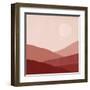 Warm Desert Landscape I-Farida Zaman-Framed Art Print