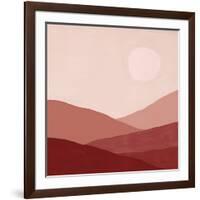 Warm Desert Landscape I-Farida Zaman-Framed Art Print