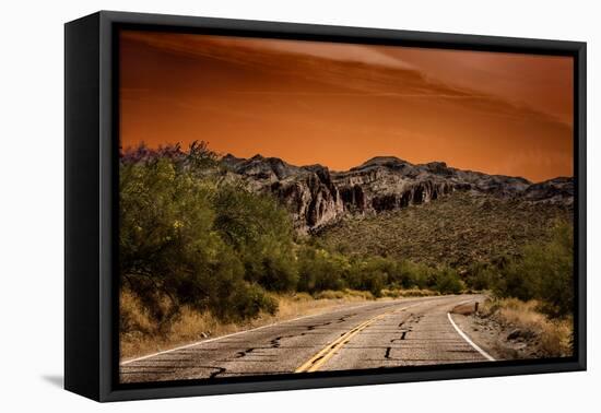 Warm Desert Sunset Scottsdale, Arizona-null-Framed Stretched Canvas