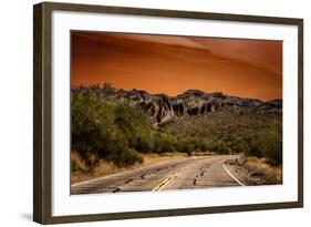 Warm Desert Sunset Scottsdale, Arizona-null-Framed Photo