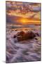 Warm East Kauai Sunrise Seascape, Hawaii Islands-Vincent James-Mounted Photographic Print