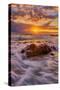 Warm East Kauai Sunrise Seascape, Hawaii Islands-Vincent James-Stretched Canvas