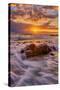 Warm East Kauai Sunrise Seascape, Hawaii Islands-Vincent James-Stretched Canvas