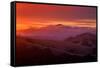 Warm Ethereal Sunrise Fog, East Bay Hills, Oakland, San Francisco-Vincent James-Framed Stretched Canvas