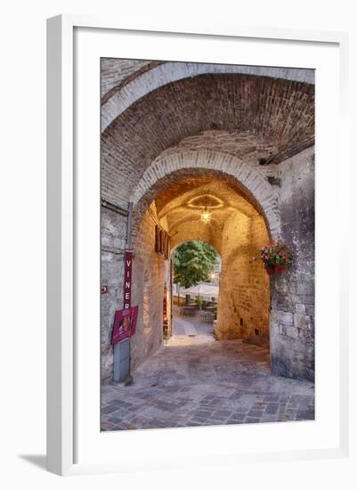 Warm Evening Light on Duomo Di San Rufino Assisi-Terry Eggers-Framed Photographic Print