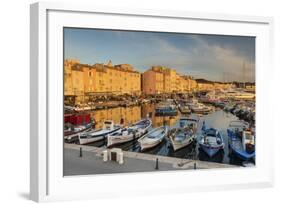 Warm Evening Sunlight Illuminating the Port of Saint Tropez, Var, Provence-Chris Hepburn-Framed Photographic Print