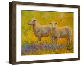 Warm Glow Sheep Pair-Marion Rose-Framed Giclee Print