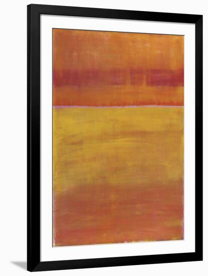 Warm Horizontal Abstract-Marie C^ Wattin-Framed Art Print