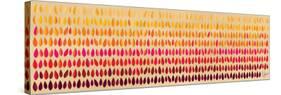 Warm Leaves - Pink and Red-Dominique Vari-Stretched Canvas