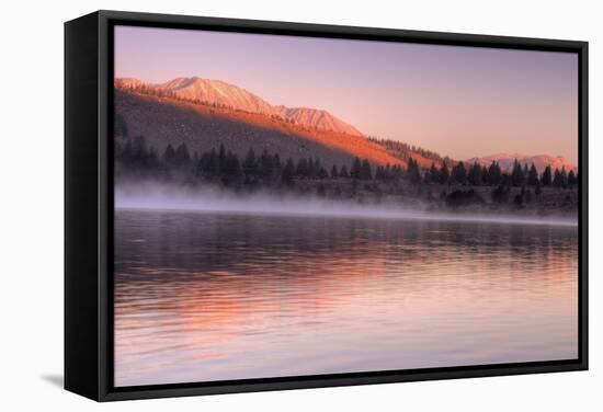 Warm Morning Light at June Lake, Sierra Nevada-Vincent James-Framed Stretched Canvas