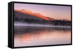 Warm Morning Light at June Lake, Sierra Nevada-Vincent James-Framed Stretched Canvas