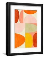 Warm Pastel Geometry-Ana Rut Bre-Framed Photographic Print
