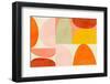 Warm Pastel Geometry-Ana Rut Bre-Framed Photographic Print