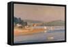 Warm Summer Evening, Cornwall, 1987-Trevor Chamberlain-Framed Stretched Canvas